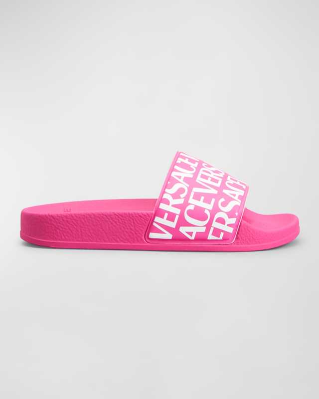 Girl's Logo-Print Pool Slides, Toddlers